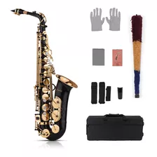 Muslady Eb Saxofón Alto Saxofón Latón Lacado Oro 82z Key