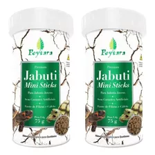 2x Ração Poytara Jabuti Filhote Mini Sticks Crescimento 75g