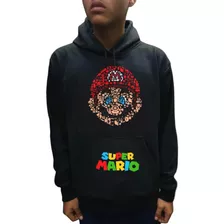 Sudadera Con Gorro Tipo Canguro Super Mario Bros Juvenil 