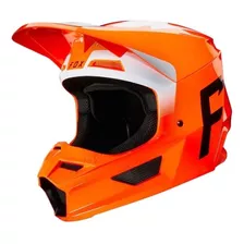 Capacete Fox V1 Mvrs Werd Laranja