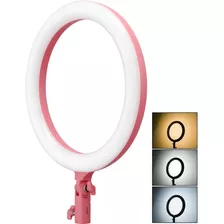 Iluminador Circular Led Godox Lr120 Ring-light 10w Rosa Pink