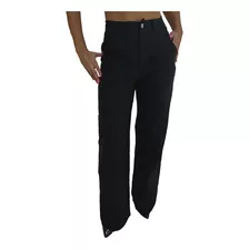 Pantalon Palazzo Bengalina Mujer Tiro Alto Elastizado Moda 