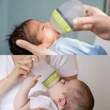 Mamadeira De Silicone Como Tomo 150ml Anticólica Baby Bottle Cor Verde