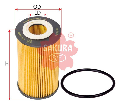 Filtro Aceite Elemento Chevrolet Aveo Cruze Sonic Tracker Co Foto 3