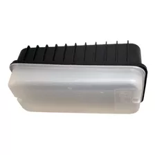 Plafón Rectangular Carcasa Opal Led Exterior - E27