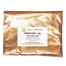 Pigmento Mica Para Cosmetica Jabon Velas Glitter Gold 10grs