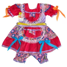 Vestido Junino Menina Infantil Várias Cores Tamanhos 1 Ao 16