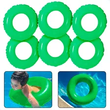 Kit 6 Boia Circular Infantil Colorida 60cm Redonda Piscina