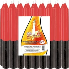 Kit Econômico Nº05 Com 40 Velas - Vermelha/preta