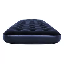 Colchón Cama Inflable Avenli Plaza Media Resistente Verano Color Azul Marino