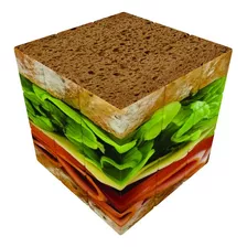 Cubo Tipo Rubik V-cube Sandwich 3x3 Flat Color De La Estructura Naranja