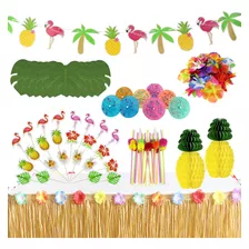 Paquete De Decoraciones Tropicales Hawaianas Para Fiestas De