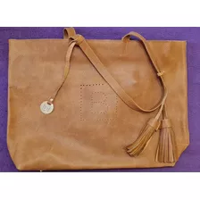 Cartera Bolso De Cuero Batistella 