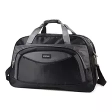 Bolso De Viaje Deportivo Peyton Amplio Cómodo Calidad Color Negro 2