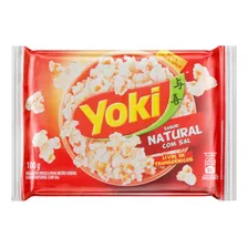 Pipoca Para Micro-ondas Natural Com Sal Yoki Pacote 100g