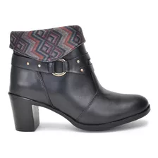 Bota Sapato Feminina Botinha Casual Cano Curto Couro 2050