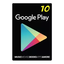 Google Play 10 Dólares Play Store Android Egift Card