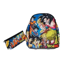 Morral + Cartuchera Comic Dragon Ball Z Gt Maleta Ánime