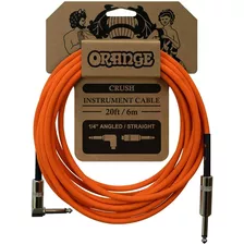 Cable De Guitarra/bajo Orange Crush 6m Angulado/recto Ca037