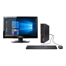 Desk Lenovo M720q I3 8ª 8gb Ssd 240gb Monitor Mouse Teclado