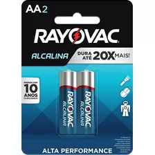 Rayovac Pilha Alcalina Aa Pequena 2 Pilhas