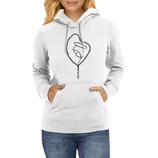 Moletom Feminino Nossa Senhora De Aparecida Terço Blusa Frio