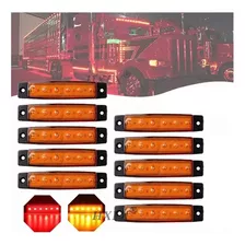 6 Luces Led Laterales Para Camiones Y Furgonetas 10 Piezas