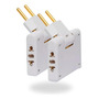 Kit 02 Pino Adaptador Benjamin T Articulado 3 Saida 10a Lkl 127/220v
