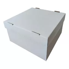 10 Caixas Papelão Branca Para Tortas E Bolos 30x30x20