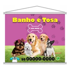 Banner Banho E Tosa - Serviços Petshops