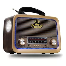 Rádio Am Fm Retrô Vintage Antigo Bluetooth Pen Drive Bivolt Cor Marrom-escuro 110v/220v
