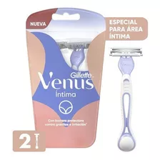 Venus Íntima Maquina De Afeitar Desechable 2 Und Gillette Íntima - 2 - Pack - 2