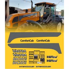 Kit Adesivo Faixas Etiquetas Trator Valtra Bh205i Bh 205i