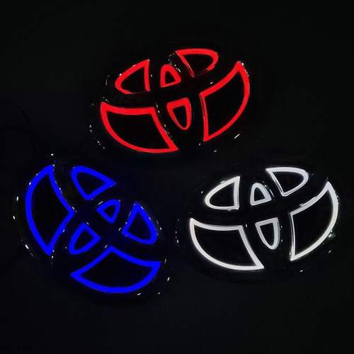 Emblema Rejilla Delantera Toyota Hilux 2005 A 2015 Luces Led Foto 3