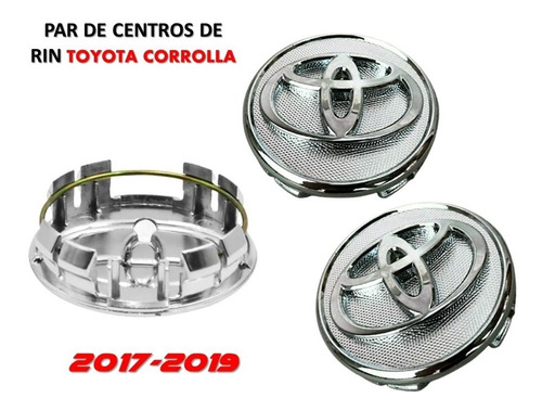 Par De Centro De Rin Toyota Corolla 2017-2019 Foto 2