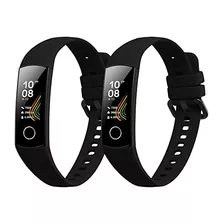 2 Mallas Para Honor Band 5 / Band 4 Negro 