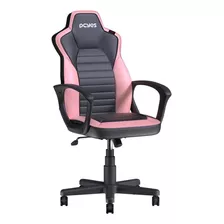 Cadeira Gamer Escritório - Mad Racer Sti Turbo - Pcyes Cor Rosa Material Do Estofamento Malha De Poliuretano Acolchoada