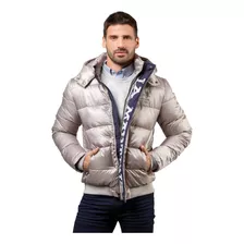 Campera Inflable La Martina Plata Hombre