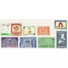 Colombia Set De 9 Timbres Espécimen De Thomas Greg & Sons