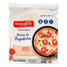 Kit 3 Pacote Massa Para Pizza De Frigideira Massa Leve 250g