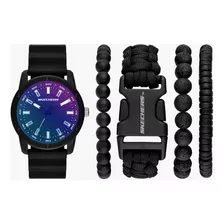 Reloj Para Hombre Skechers Laser Crystal Set Sr9083 Negro