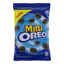 Mini Biscoito Chocolate Recheio Baunilha Oreo Pacote 35g