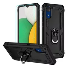 Funda Para Samsung Galaxy A03 Core - Negra Con Anillo