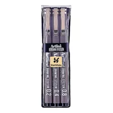 Set 3 Estilografos Artline Rapidografos 0.2, 0.4 Y 0.8 Mm