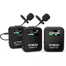 Synco Micrófono Inalámbrico, G2(a2) Max 2.4g Transmisor Dual