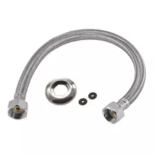  Engate Flexível Em Aço Inox 1/2 Banheiro Cozinha40cm Kit 6