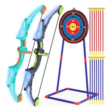 Pack 2 Juego De Arco Y Flecha Para Niños Con Luces De Flas