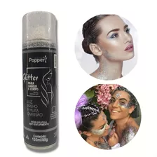 Glitter Spray Brilho Dourado Removível Para Roupas