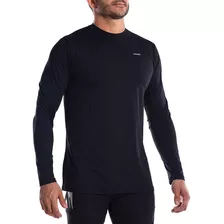 Blusa Manga Longa Masculina Preto Hard Adventure