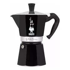 Cafetera Italiana Bialetti Express Moka 6 Pocillos Color Negro